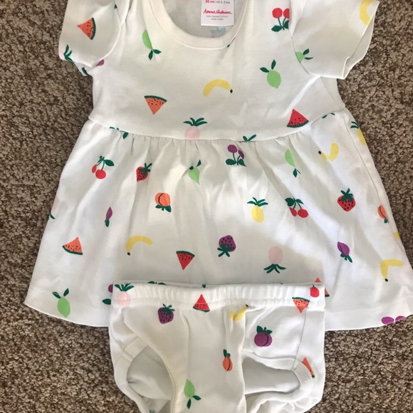 Hanna Andersson Floral and Fruit Sets 50cm 0-3 Months - Picture 2 of 5